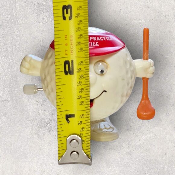 Russ Berrie Wind-Up Golf Ball Toy “Practice, Practice, Practice” Visor & Club - Picture 8 of 8